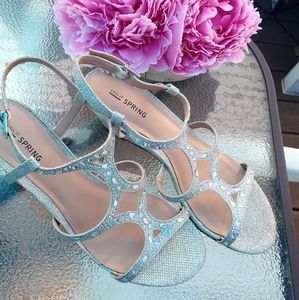 Women's Silver Wedges